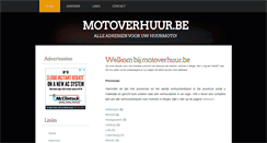 Desktop Screenshot of motoverhuur.be