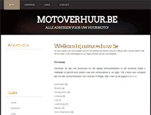 Tablet Screenshot of motoverhuur.be